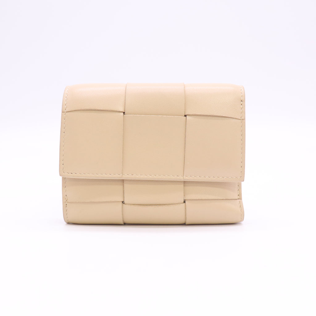 Bottega Veneta Cassette Tri-Fold Zip Wallet W23443