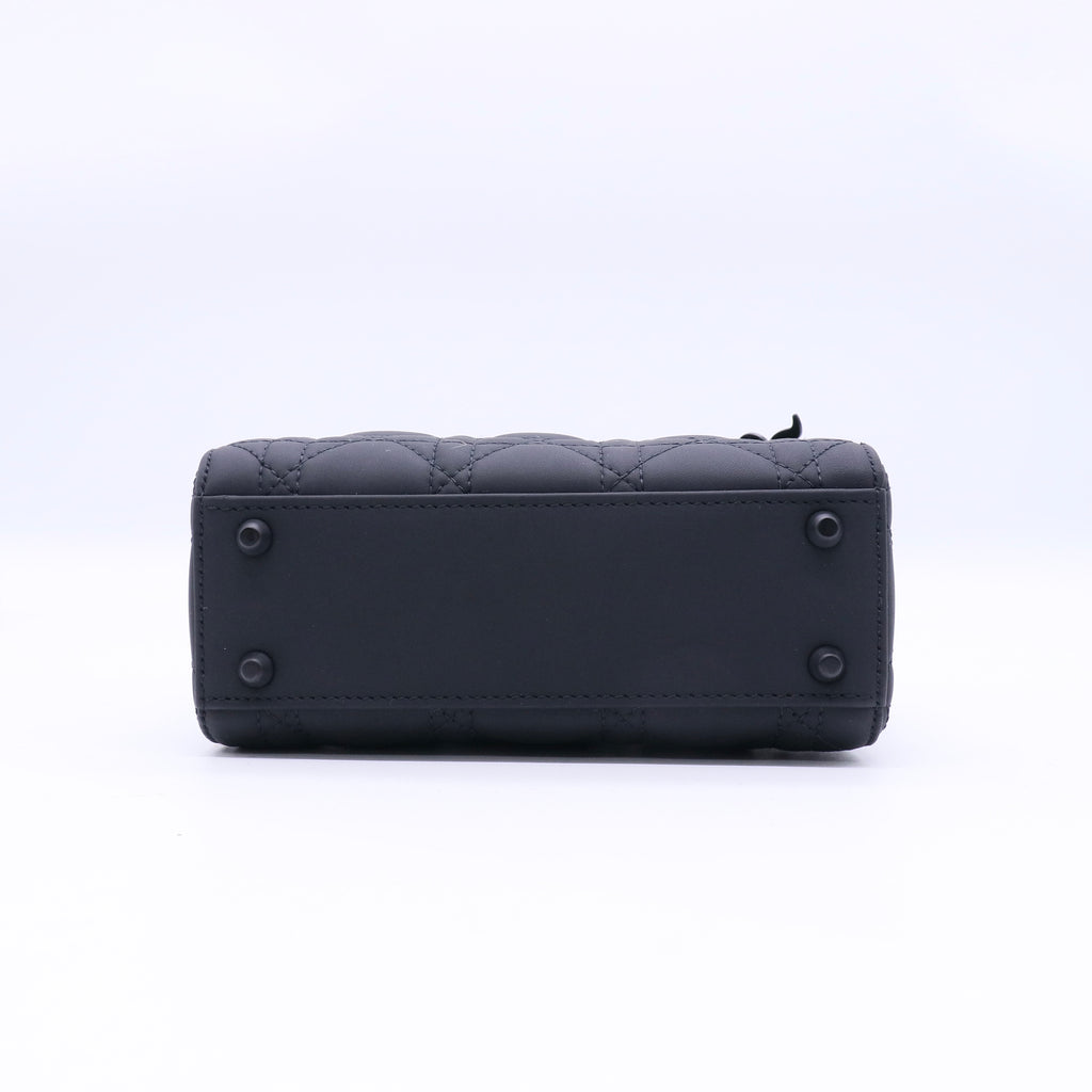 Ultra Matte Lady Dior Chain Bag Cannage Quilt Calfskin Mini Twins LDJ3297