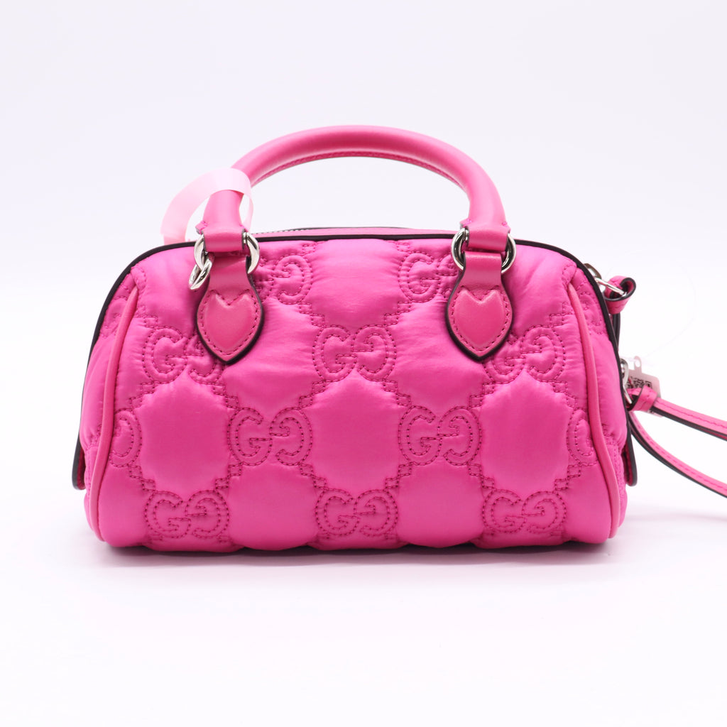 Gucci Gucci Jumbo GG Matelasse Nylon Mini Bowling Bag Twins LDJ2524