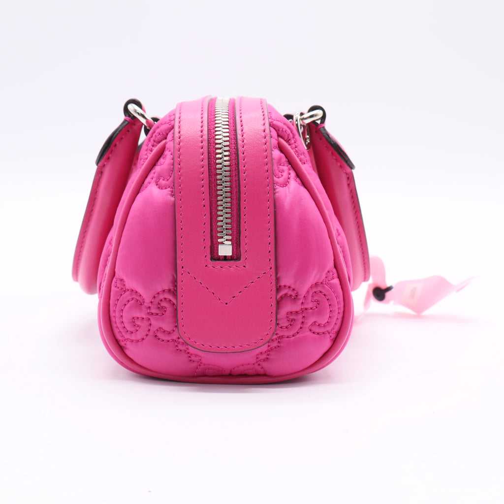 Gucci Gucci Jumbo GG Matelasse Nylon Mini Bowling Bag Twins LDJ2524