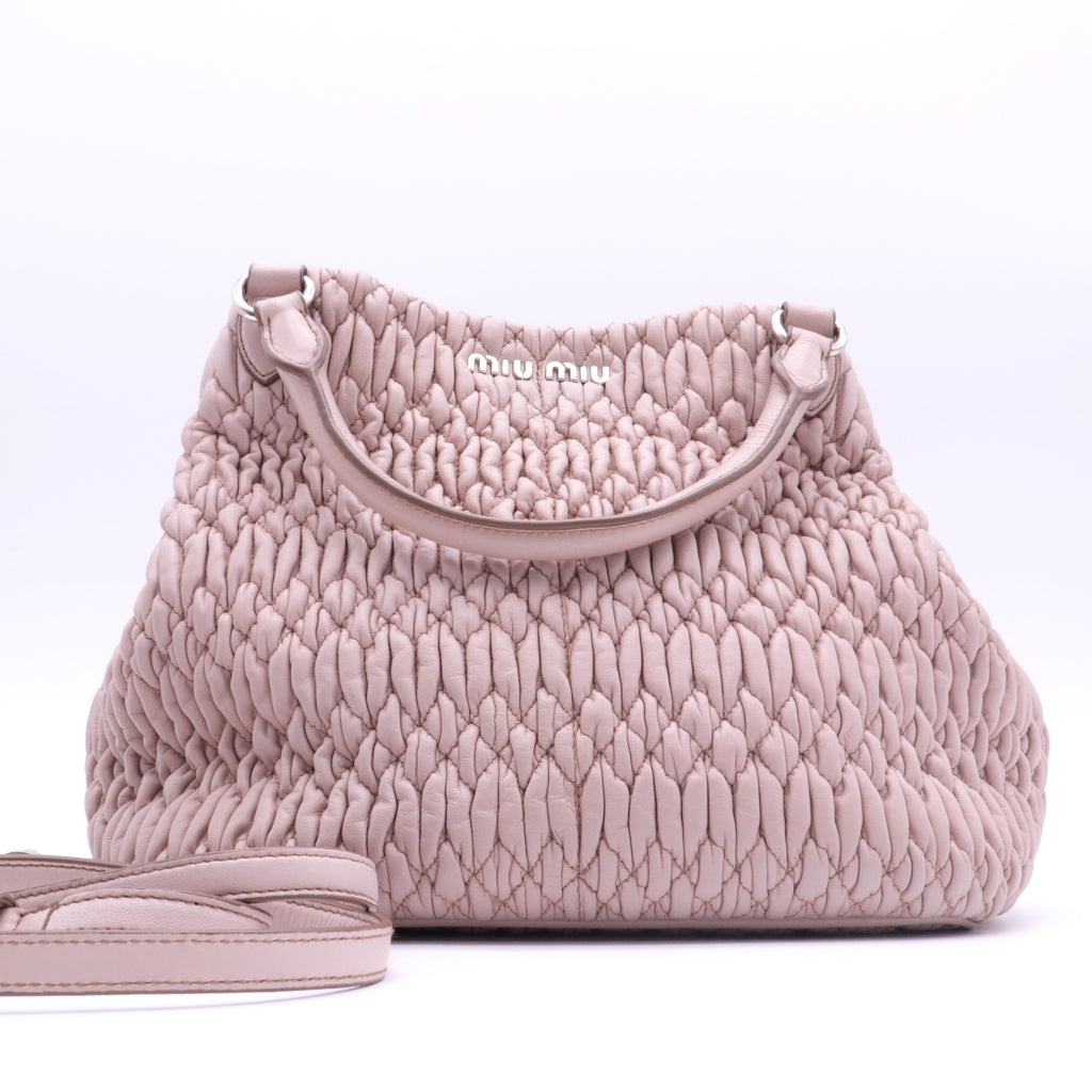 Lambskin Top Handle Bag