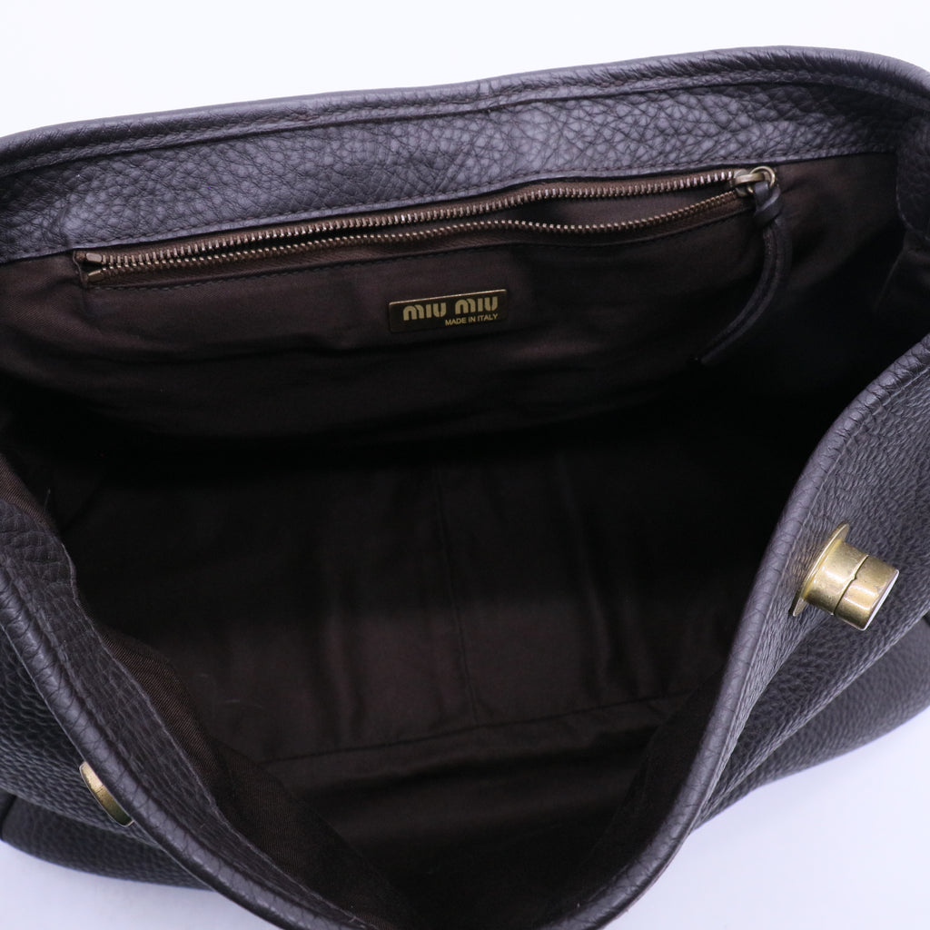 Rare Vintage MIU MIU Leather Handbag Shoulder Bag B21442