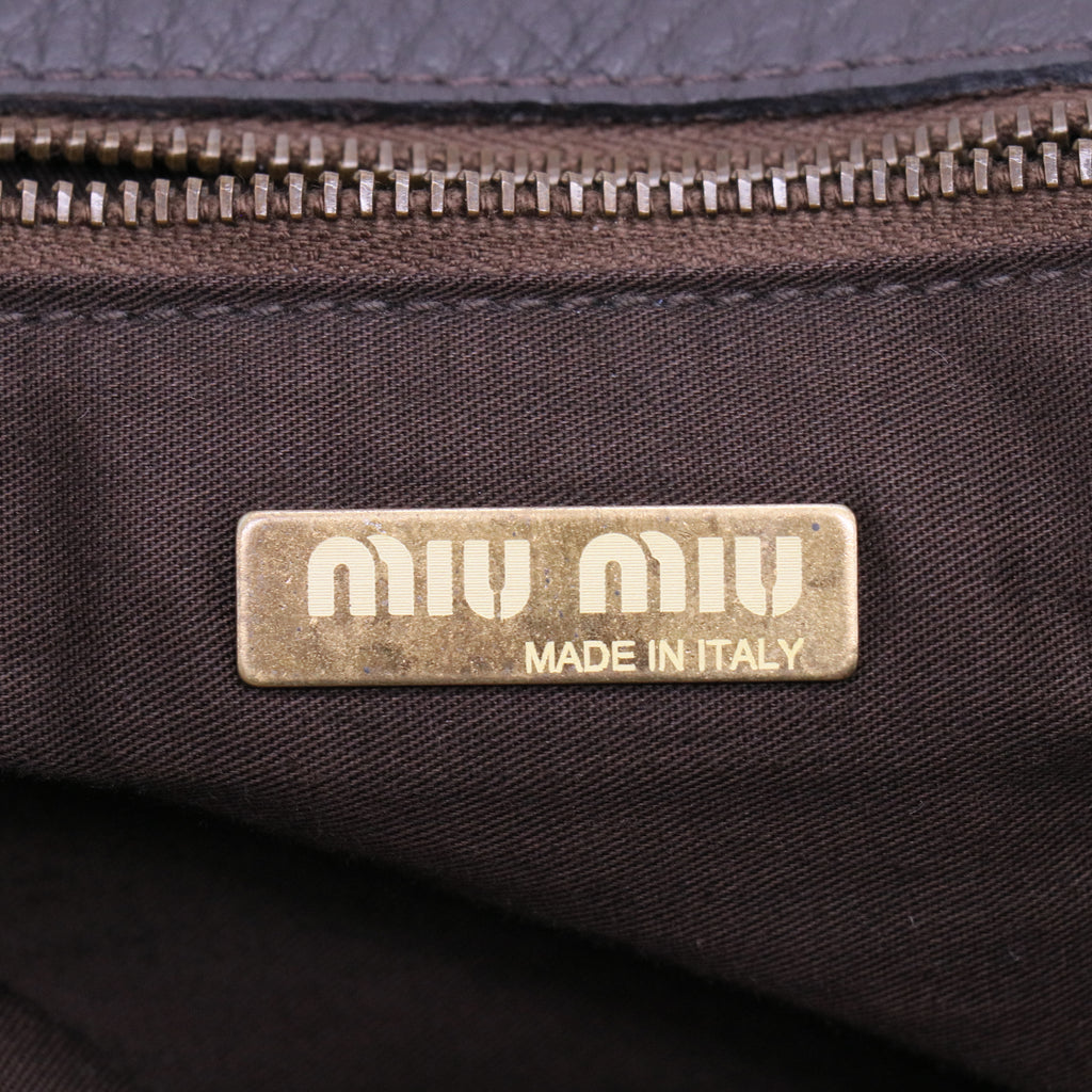 Rare Vintage MIU MIU Leather Handbag Shoulder Bag B21442