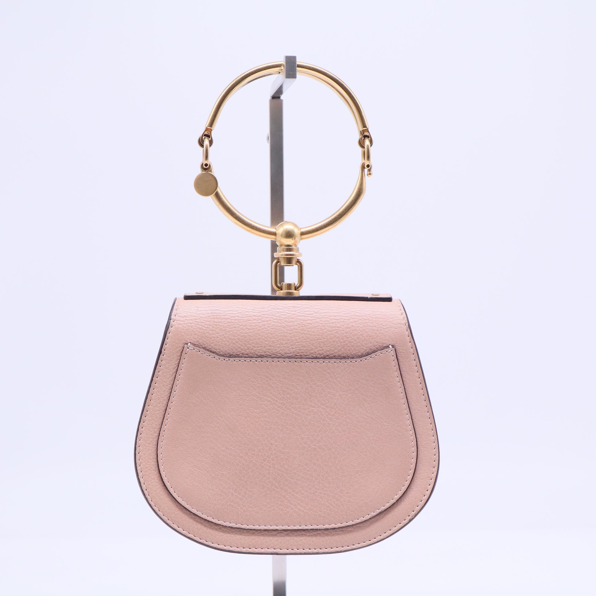 Calfskin Suede Small Nile Bracelet Bag Biscotti Beige Sold Out B20626