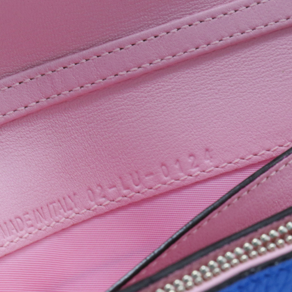 CHRISTIAN DIOR Pebbled Leather Diorissimo Recontre Wallet