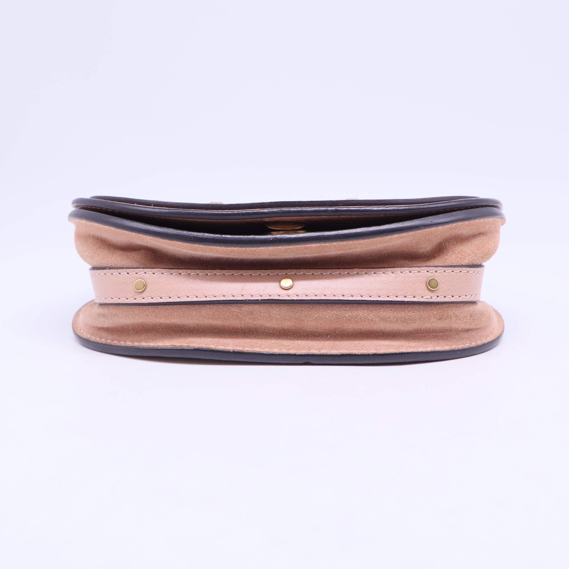 Calfskin Suede Small Nile Bracelet Bag Biscotti Beige Sold Out B20626