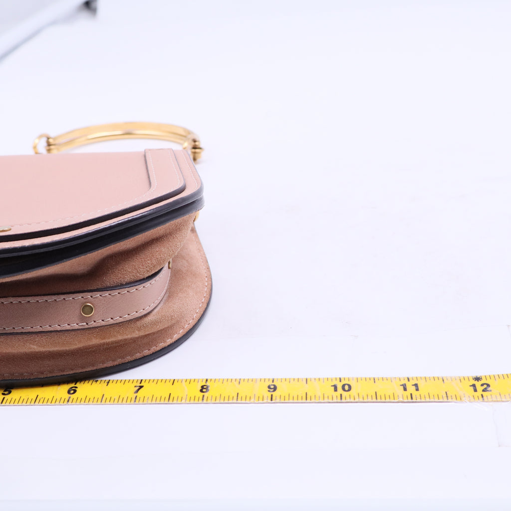 Calfskin Suede Small Nile Bracelet Bag Biscotti Beige Sold Out B20626