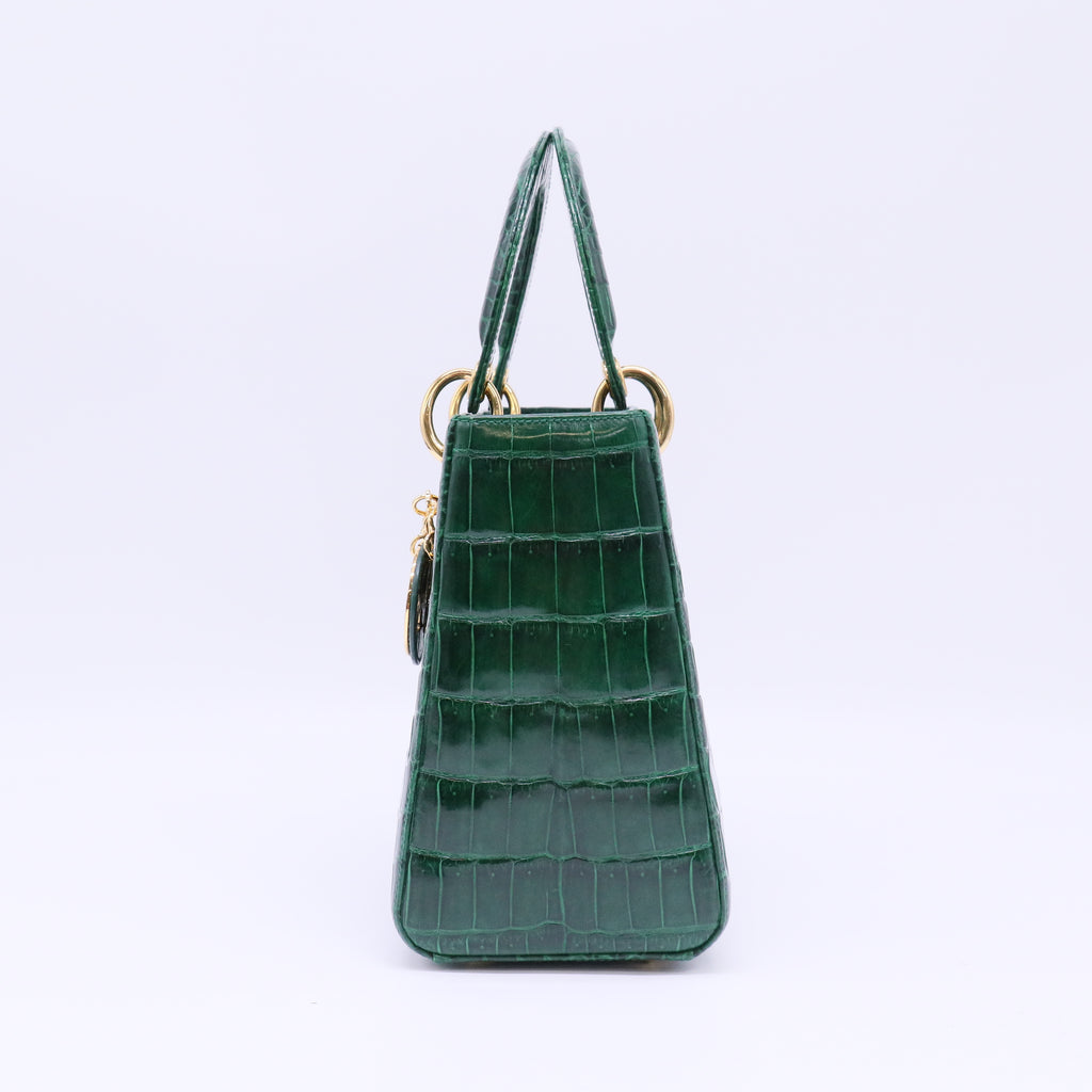 Christian Dior Crocodile Mini Lady Dior Bag Twins B22621