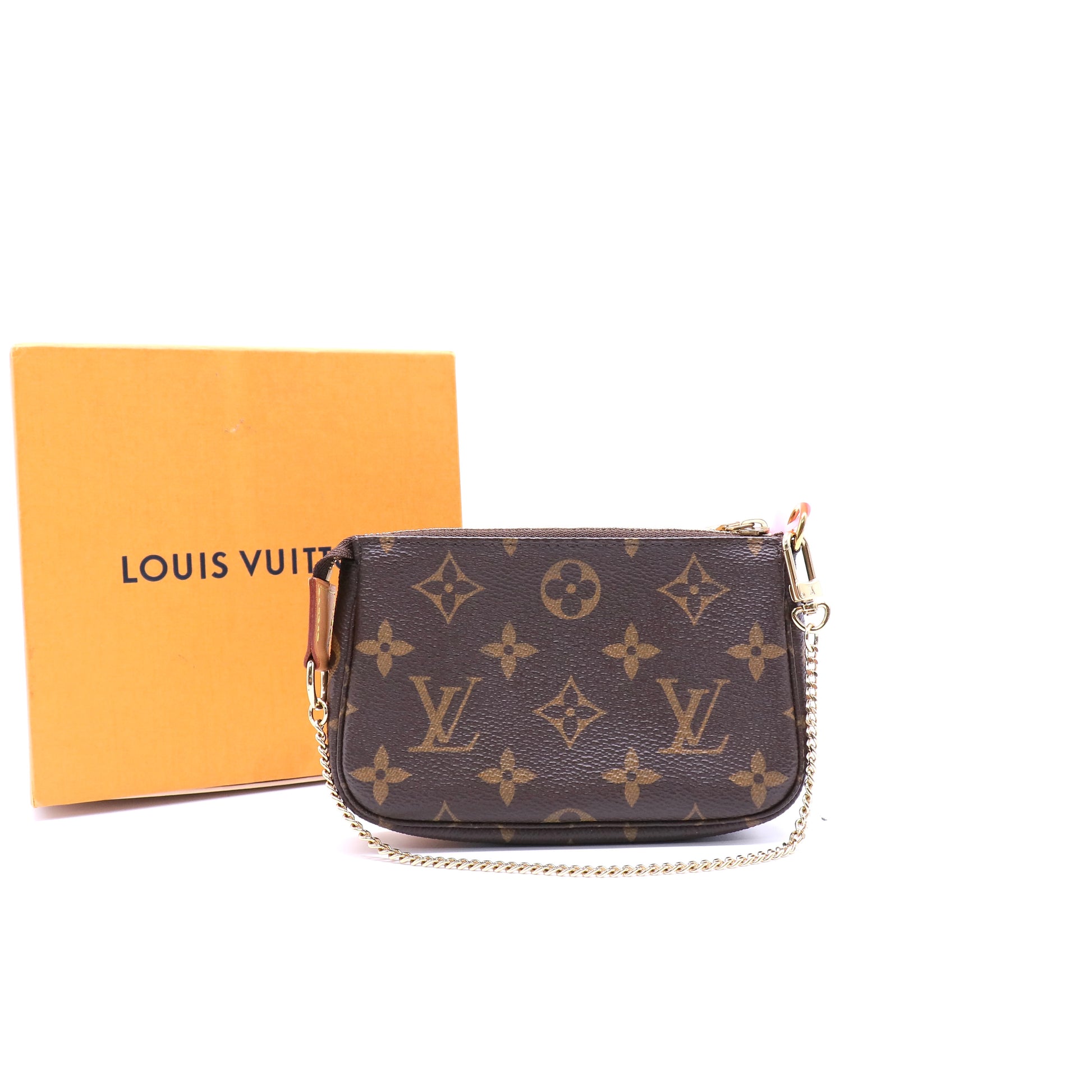 Louis Vuitton Monogram Coated Canvas Mini Accessories Pochette Bag twins LDJ3324