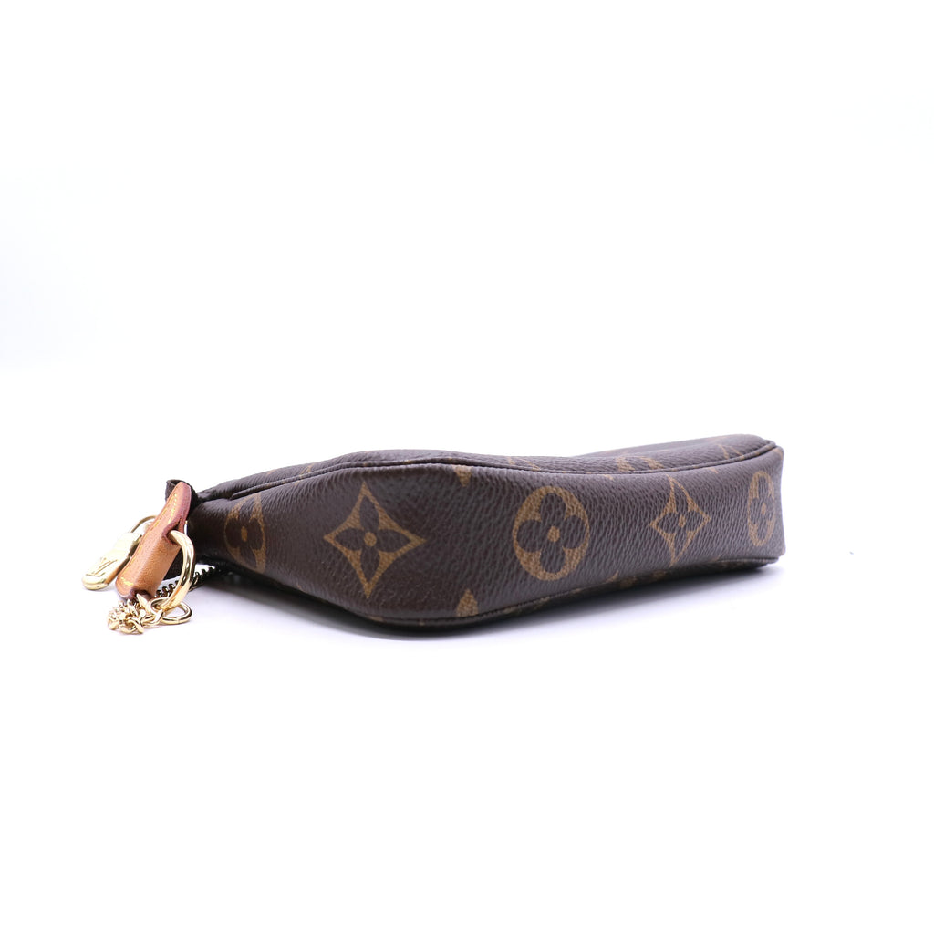 Louis Vuitton Monogram Coated Canvas Mini Accessories Pochette Bag twins LDJ3324