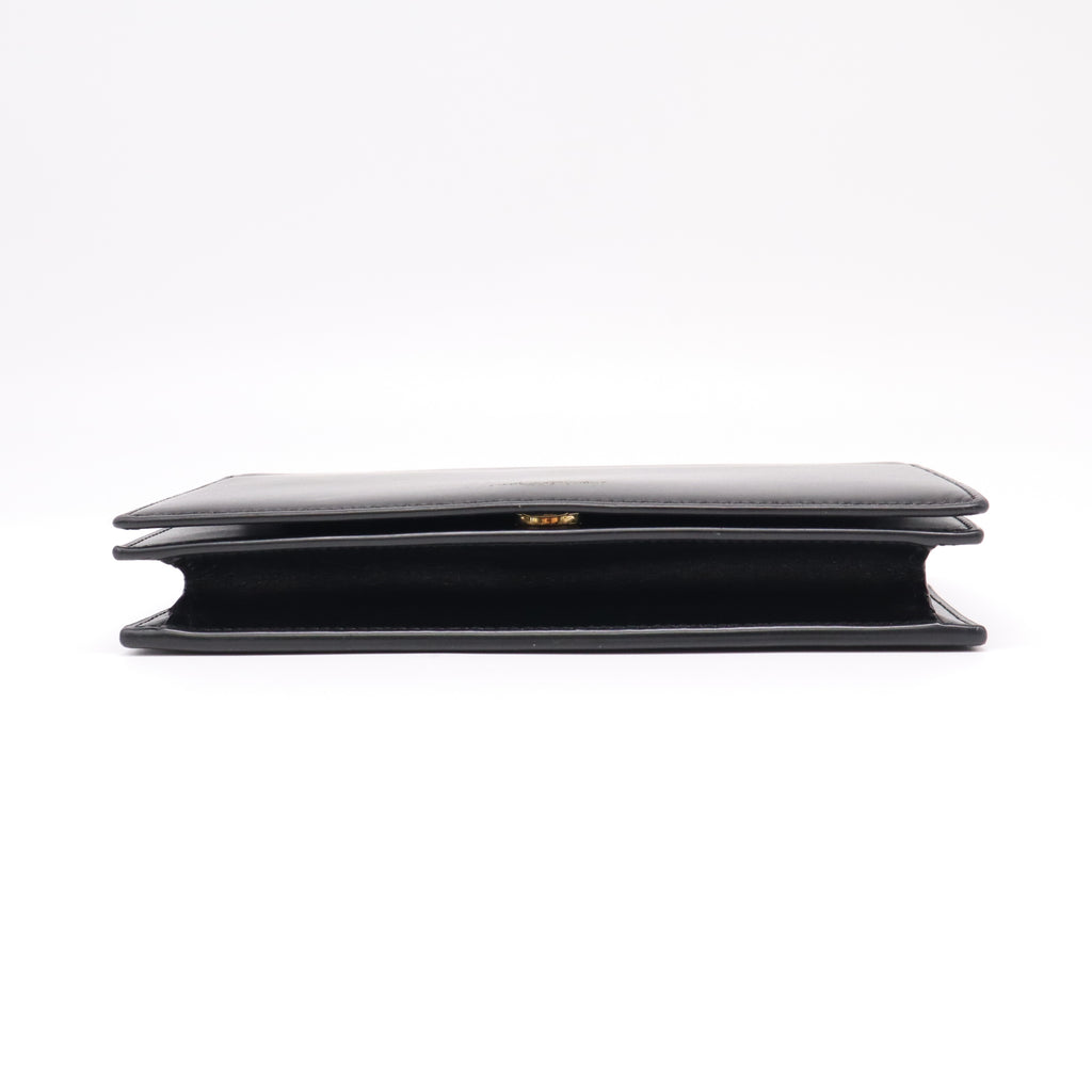 Saint Laurent "Sunset" Smooth Leather Chain Wallet B22869