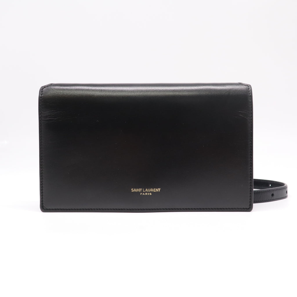 Saint Laurent "Sunset" Smooth Leather Chain Wallet B22869