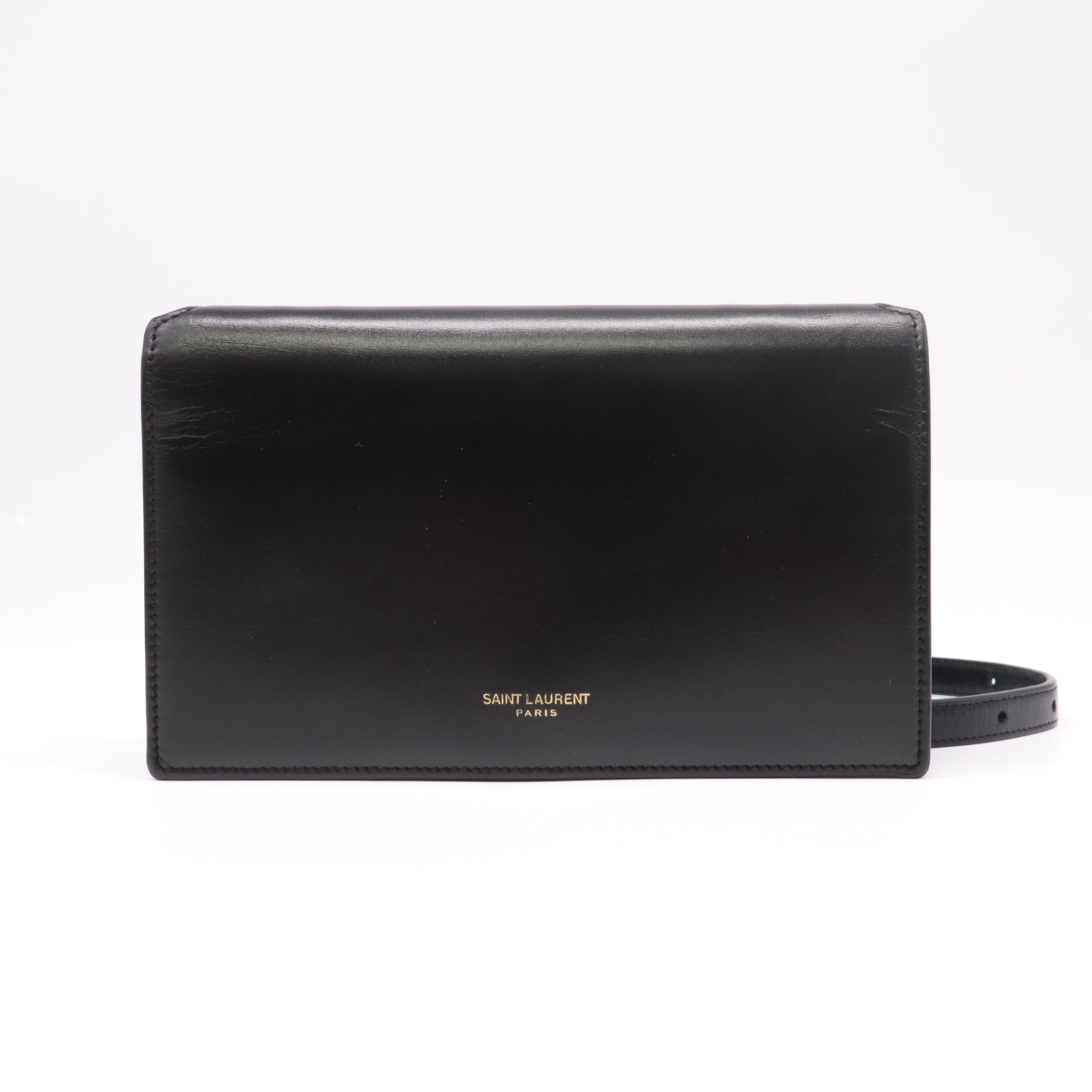 Saint Laurent "Sunset" Smooth Leather Chain Wallet B22869