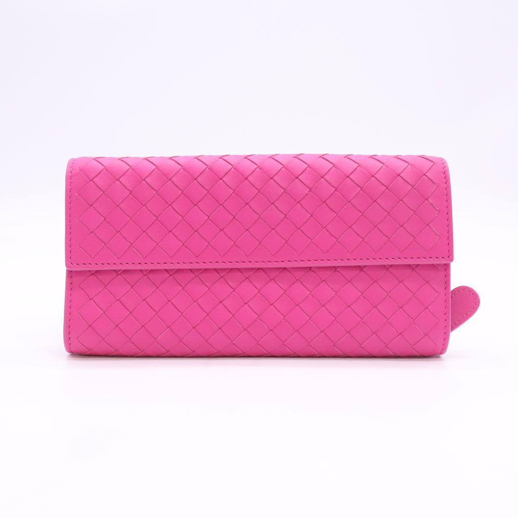 Bottega Veneta Intrecciato Nappa Leather Continental Flap Wallet W23434