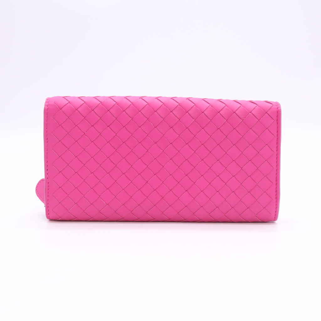 Bottega Veneta Intrecciato Nappa Leather Continental Flap Wallet W23434
