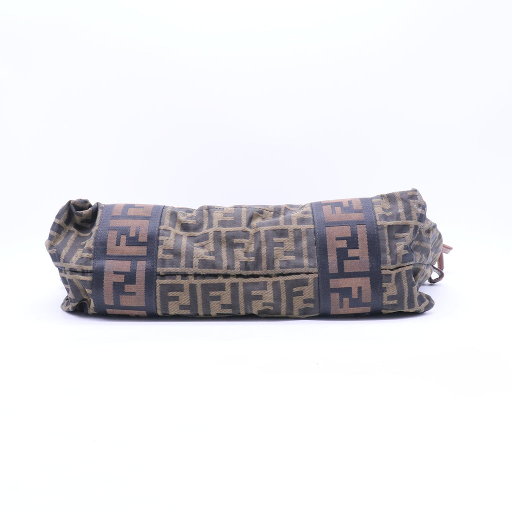 Zucca Vitello Patchwork Shoulder Bag Tobacco Sabbia B21471