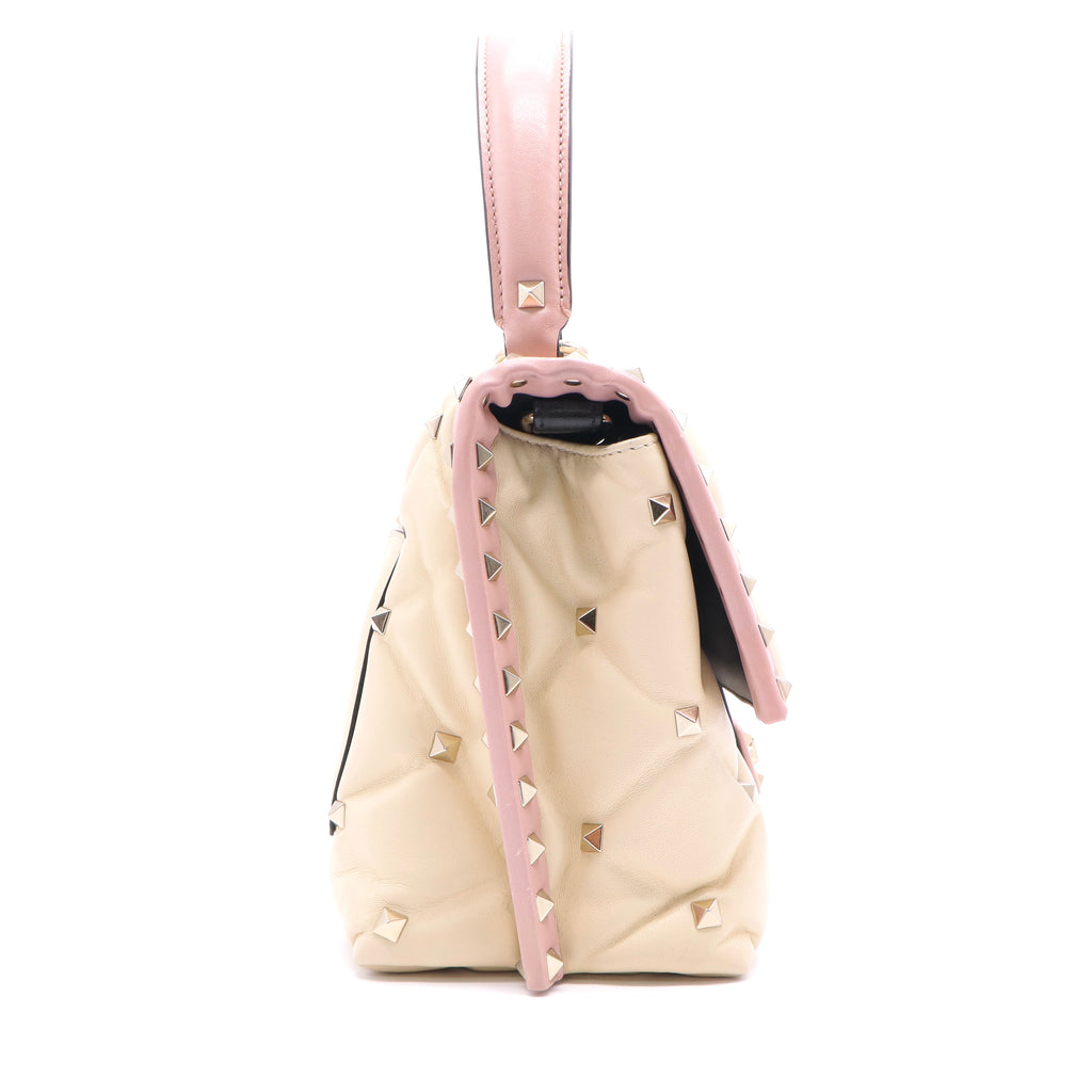Valentino Garavani Top Handle Bag Quilted Leather