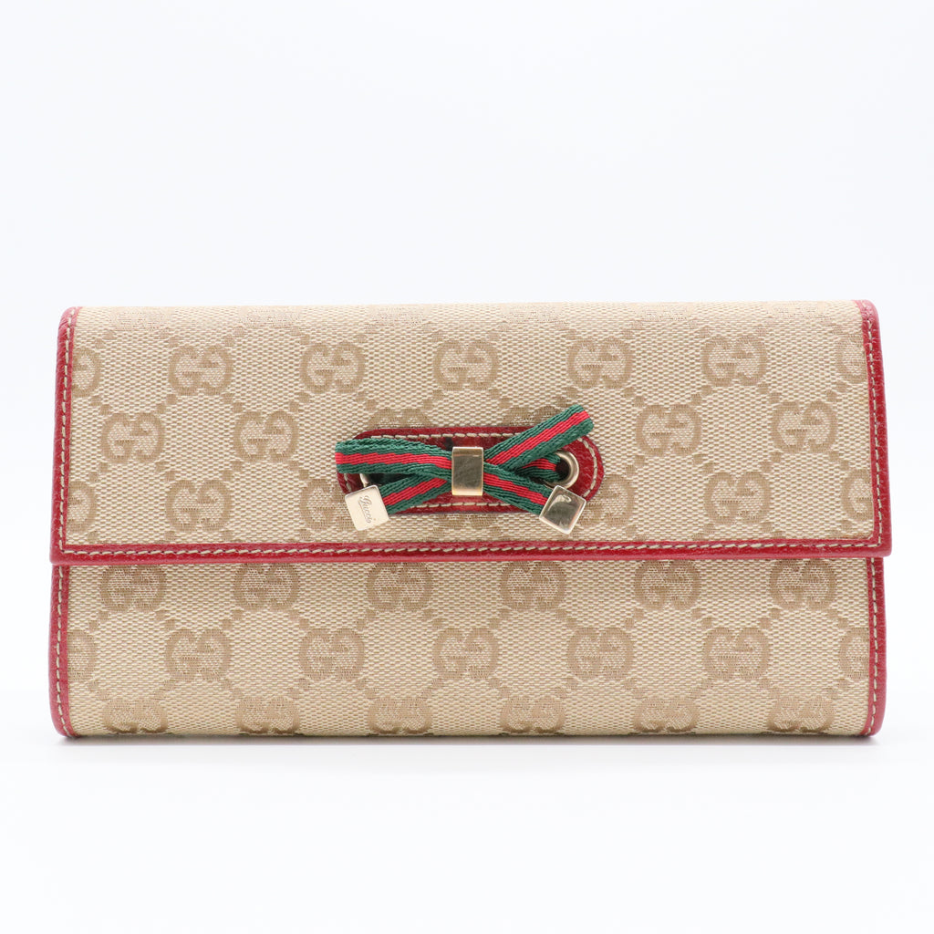 Princy Continental Wallet GG Canvas Long