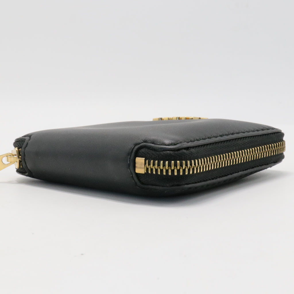 30 Montaigne Black Zipped Compact Wallet