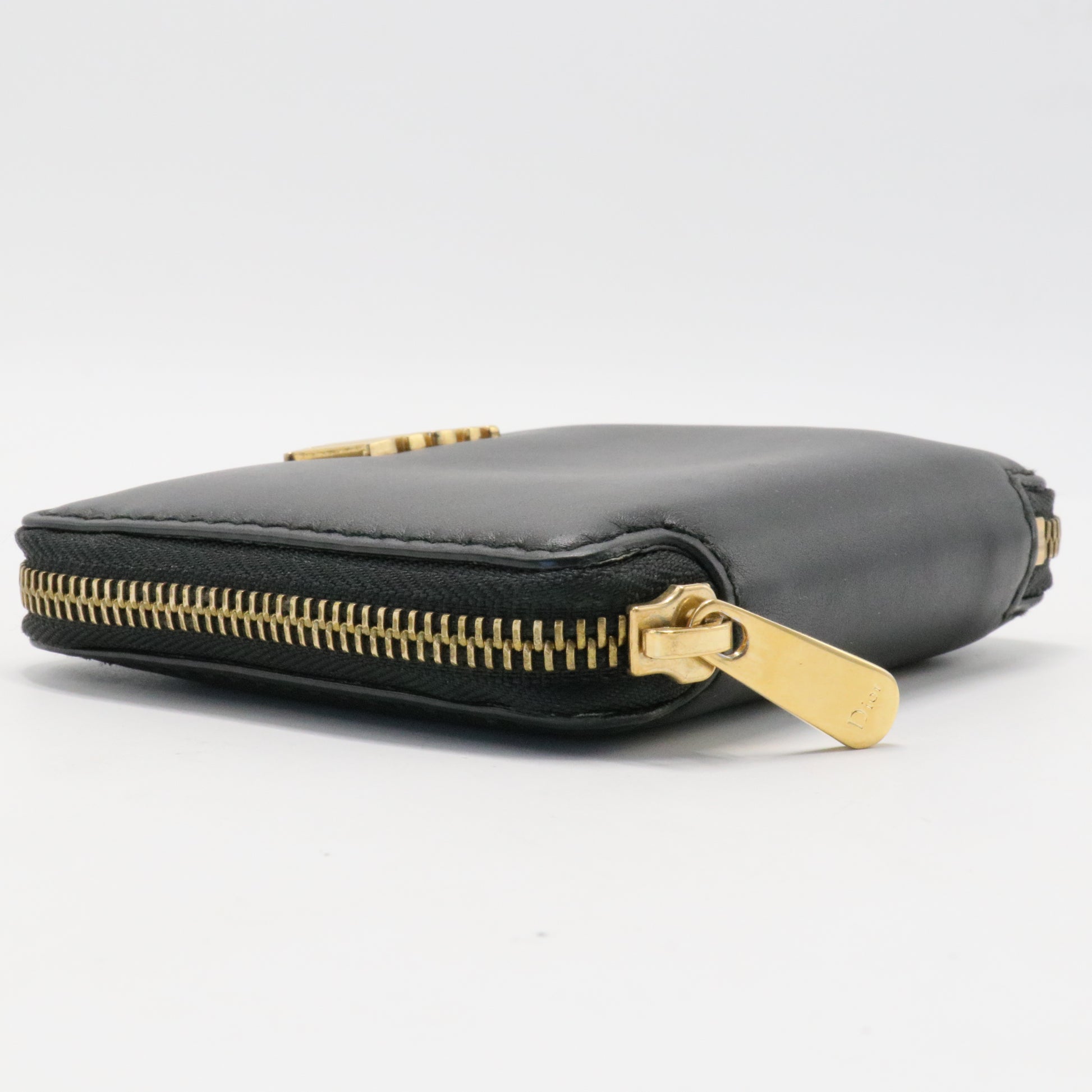 30 Montaigne Black Zipped Compact Wallet