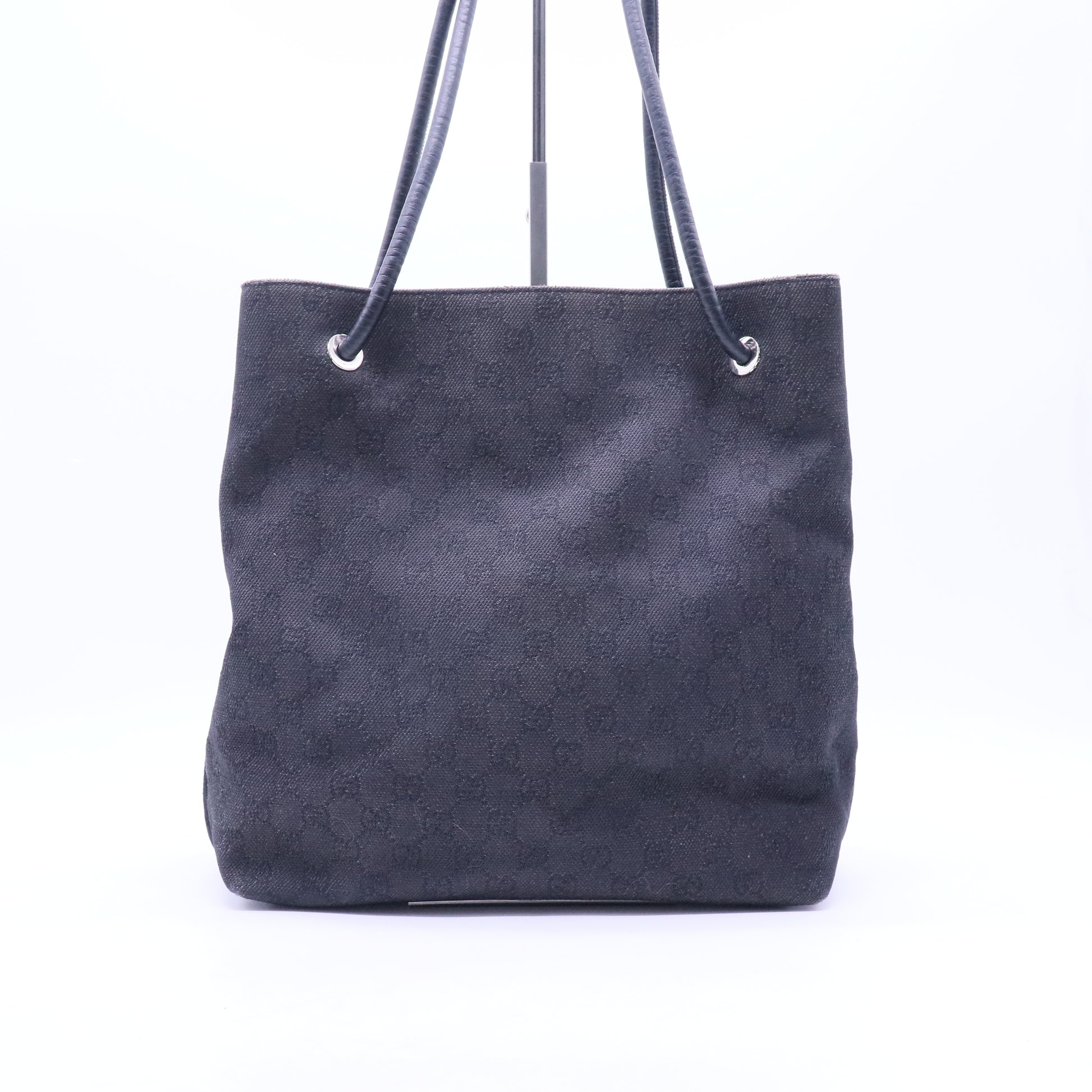 Canvas Monogram Gifford Shopping Tote Black B21429