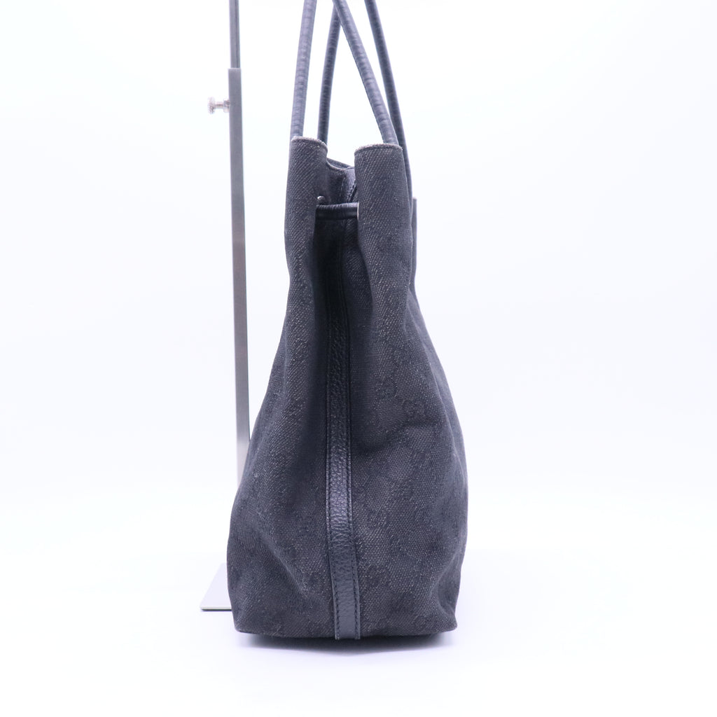 Canvas Monogram Gifford Shopping Tote Black B21429
