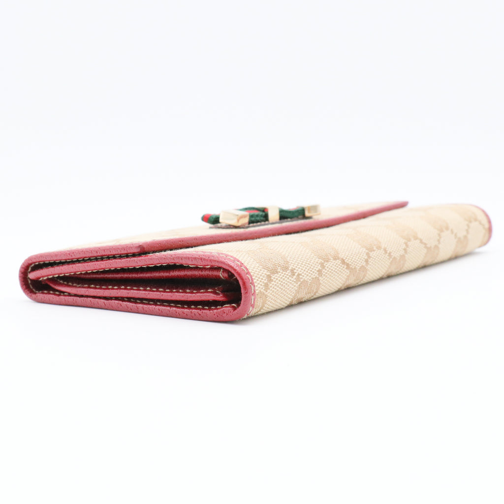 Princy Continental Wallet GG Canvas Long