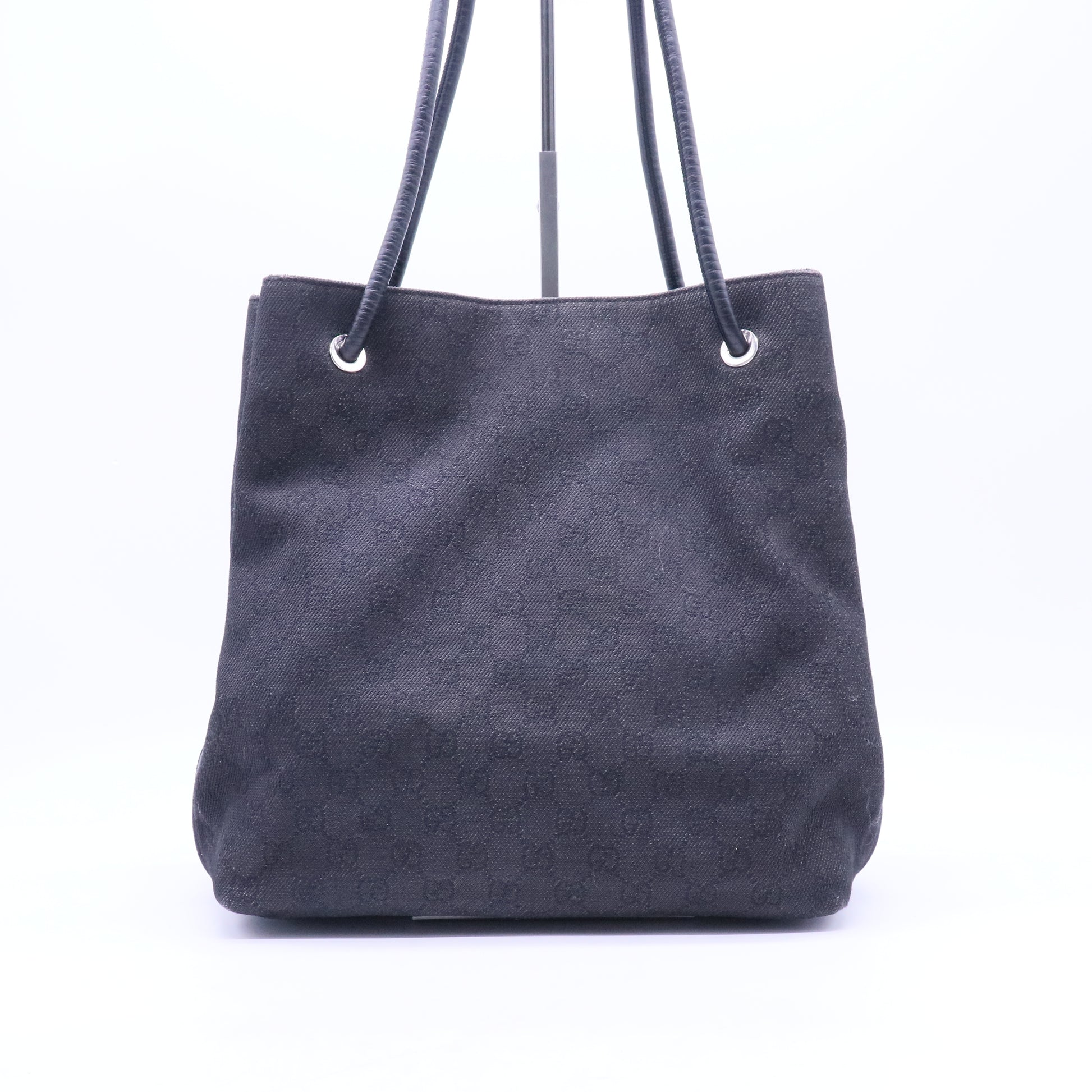 Canvas Monogram Gifford Shopping Tote Black B21429