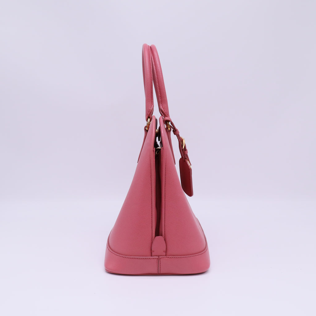 Prada Saffiano Lux Medium Open Promenade Satchel Bag B22765