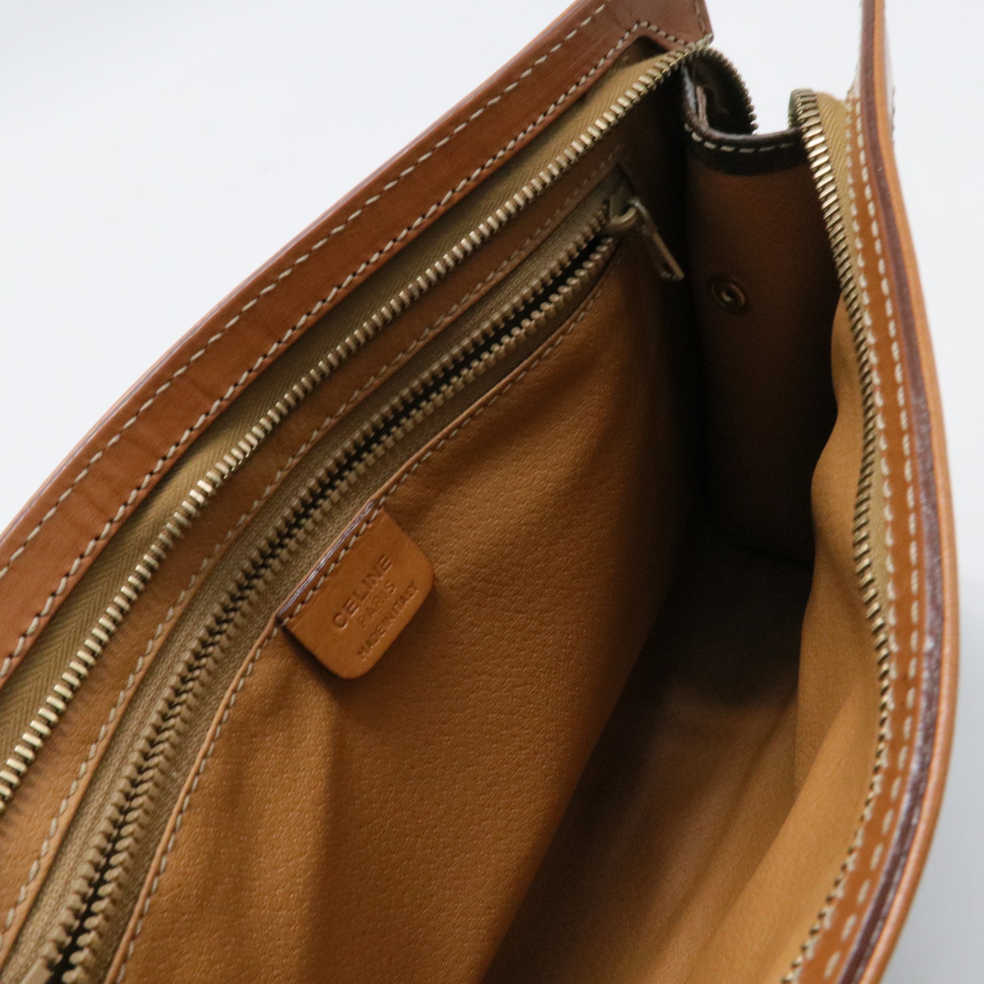 Macadam Clutch Bag Brown