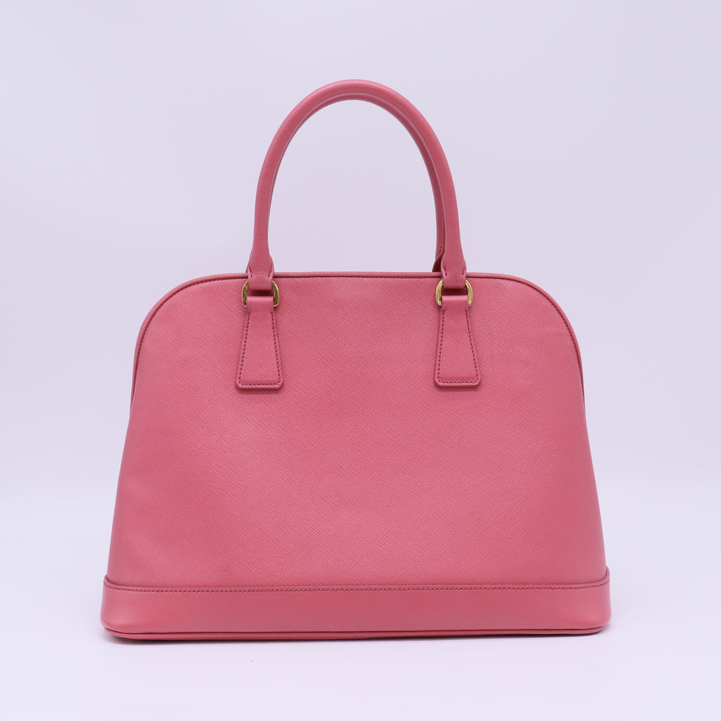 Prada Saffiano Lux Medium Open Promenade Satchel Bag B22765