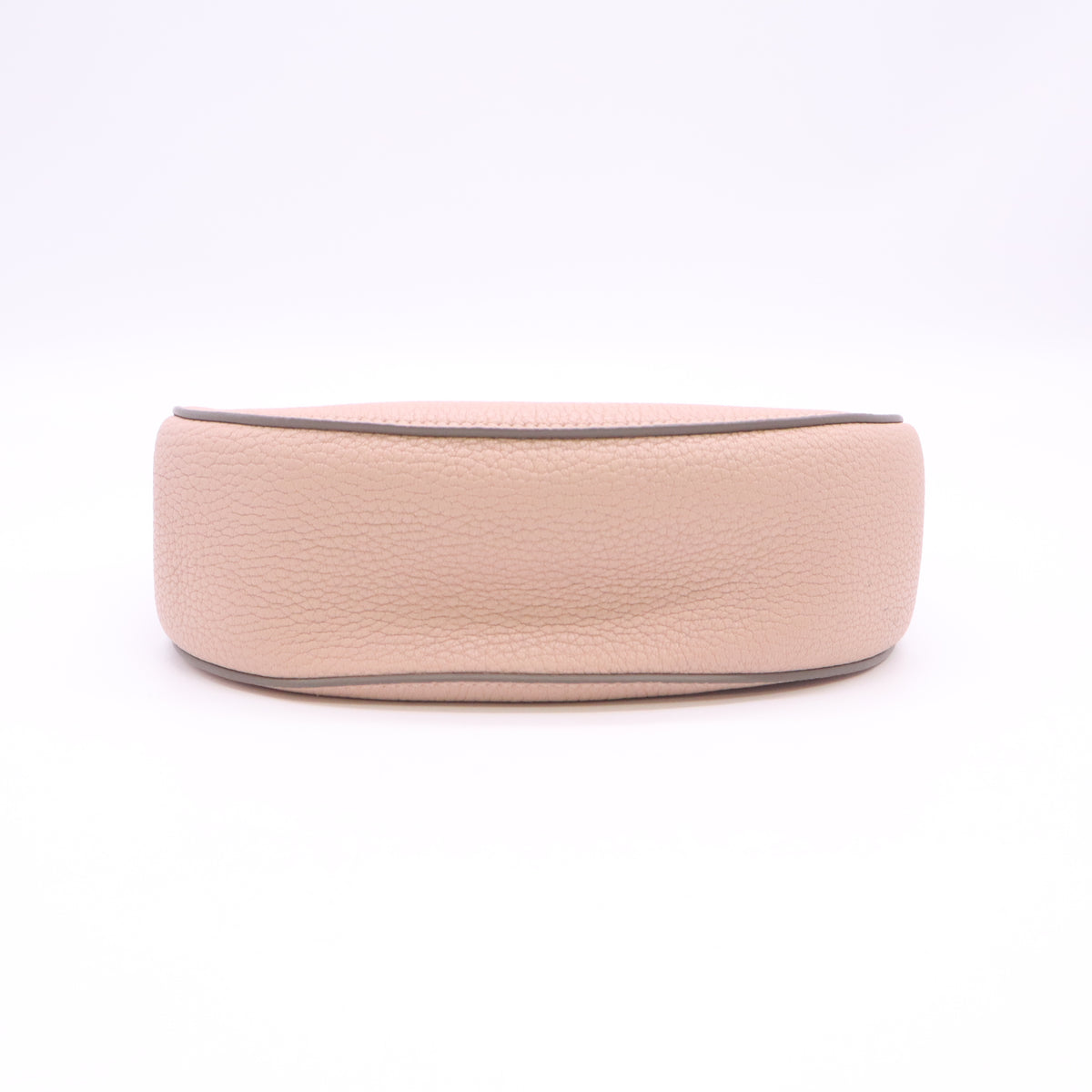 Abstract White Pebbled Leather Small Drew Bag B24593