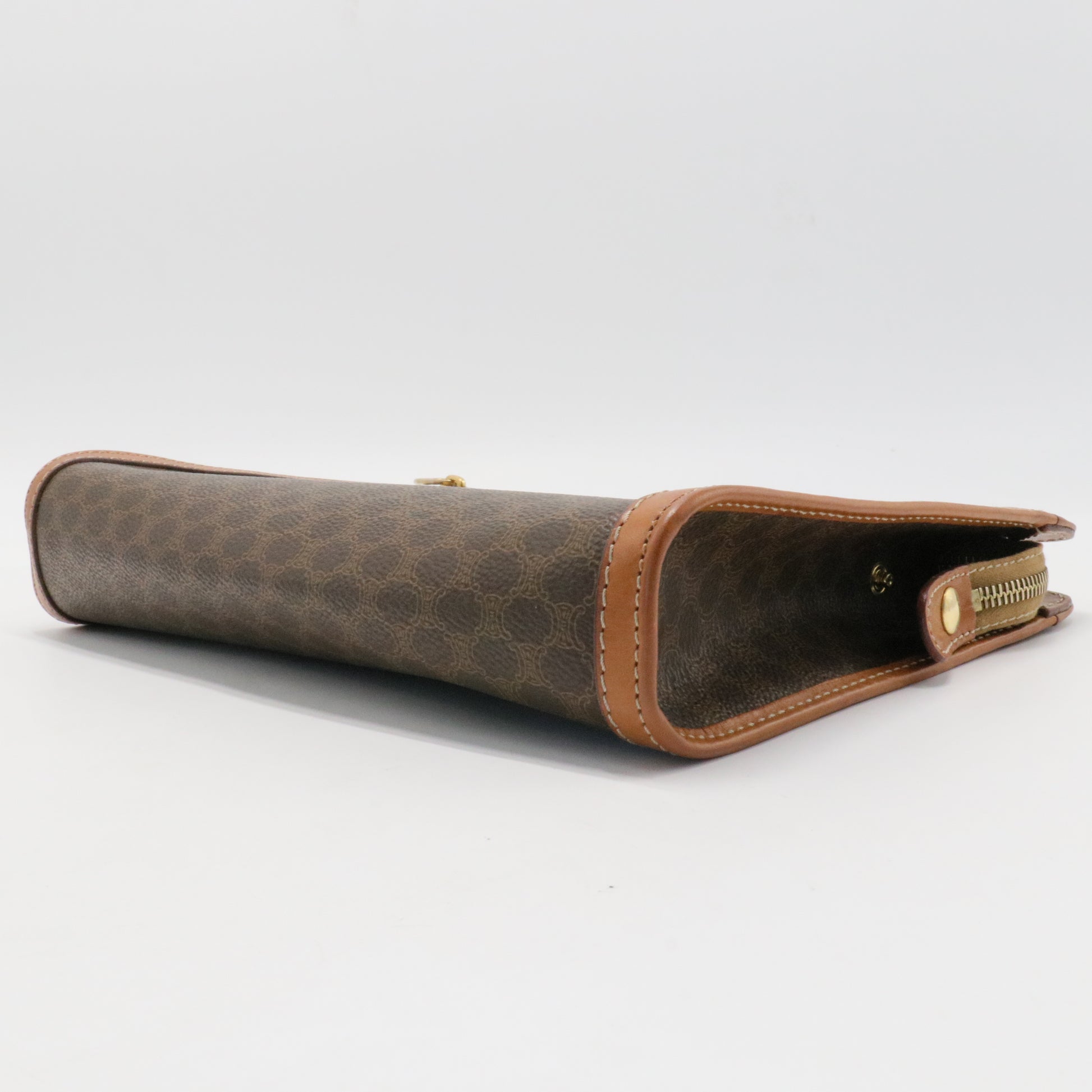 Macadam Clutch Bag Brown