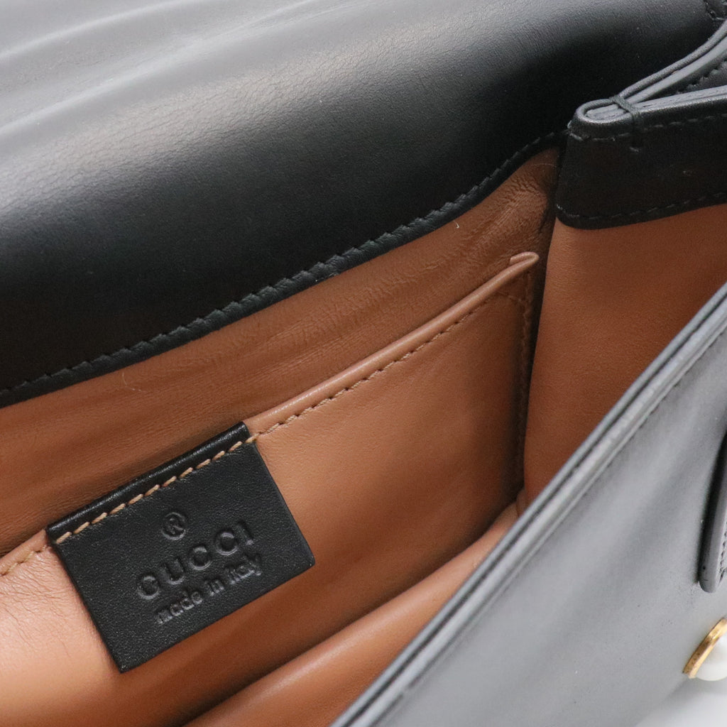 Broadway Pearly Bee Shoulder Bag Embellished Leather Mini