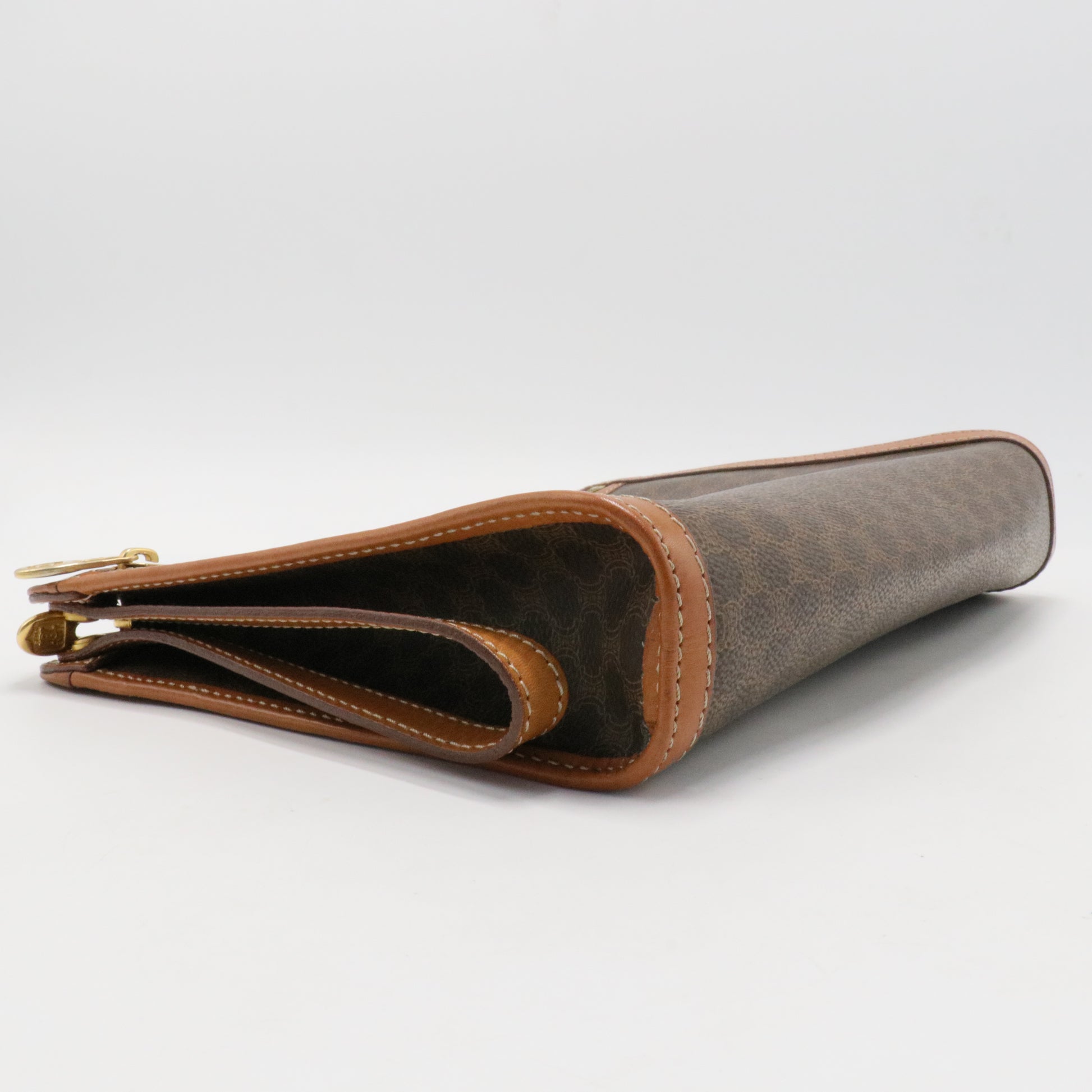 Macadam Clutch Bag Brown