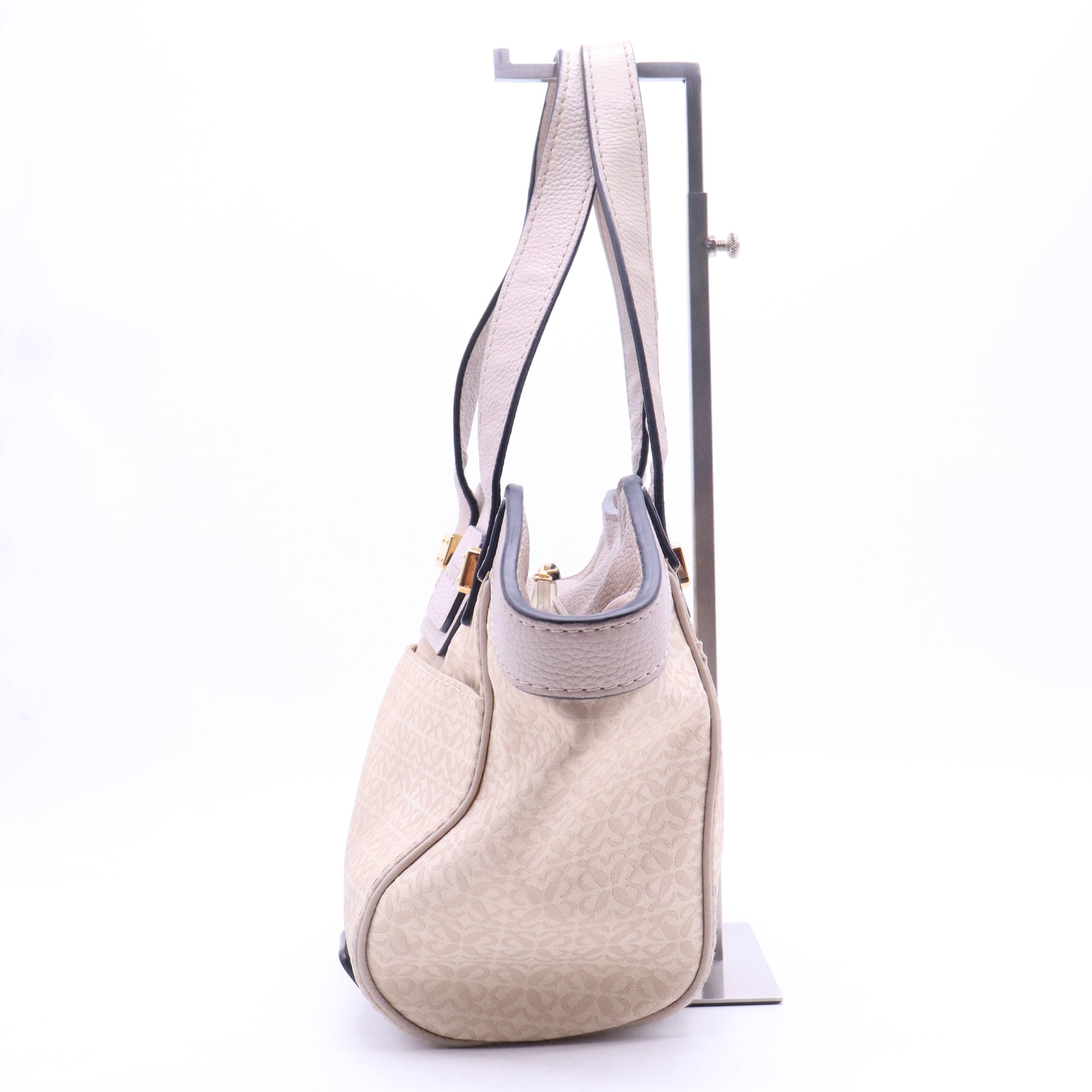 Vintage Leather & Monogram Canvas Small Tote B21217
