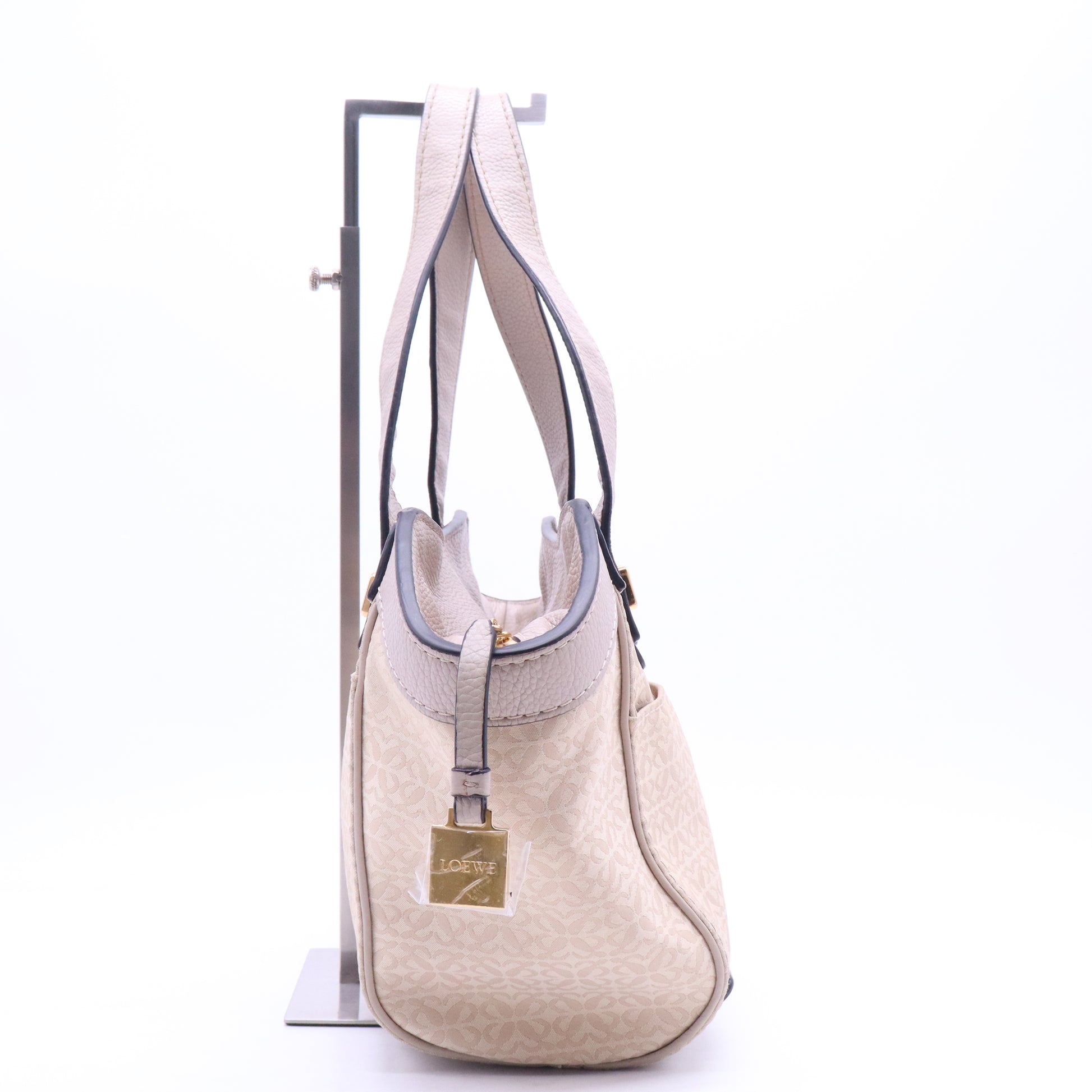 Vintage Leather & Monogram Canvas Small Tote B21217