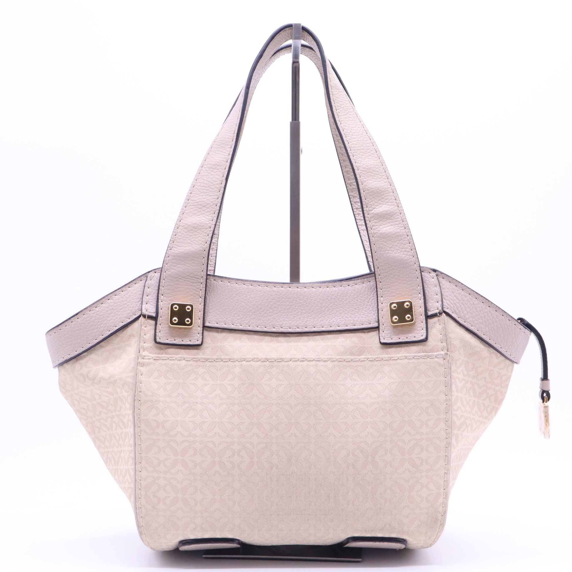 Vintage Leather & Monogram Canvas Small Tote B21217