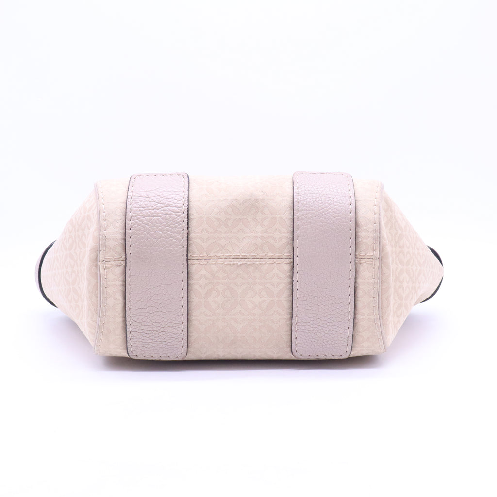 Vintage Leather & Monogram Canvas Small Tote B21217