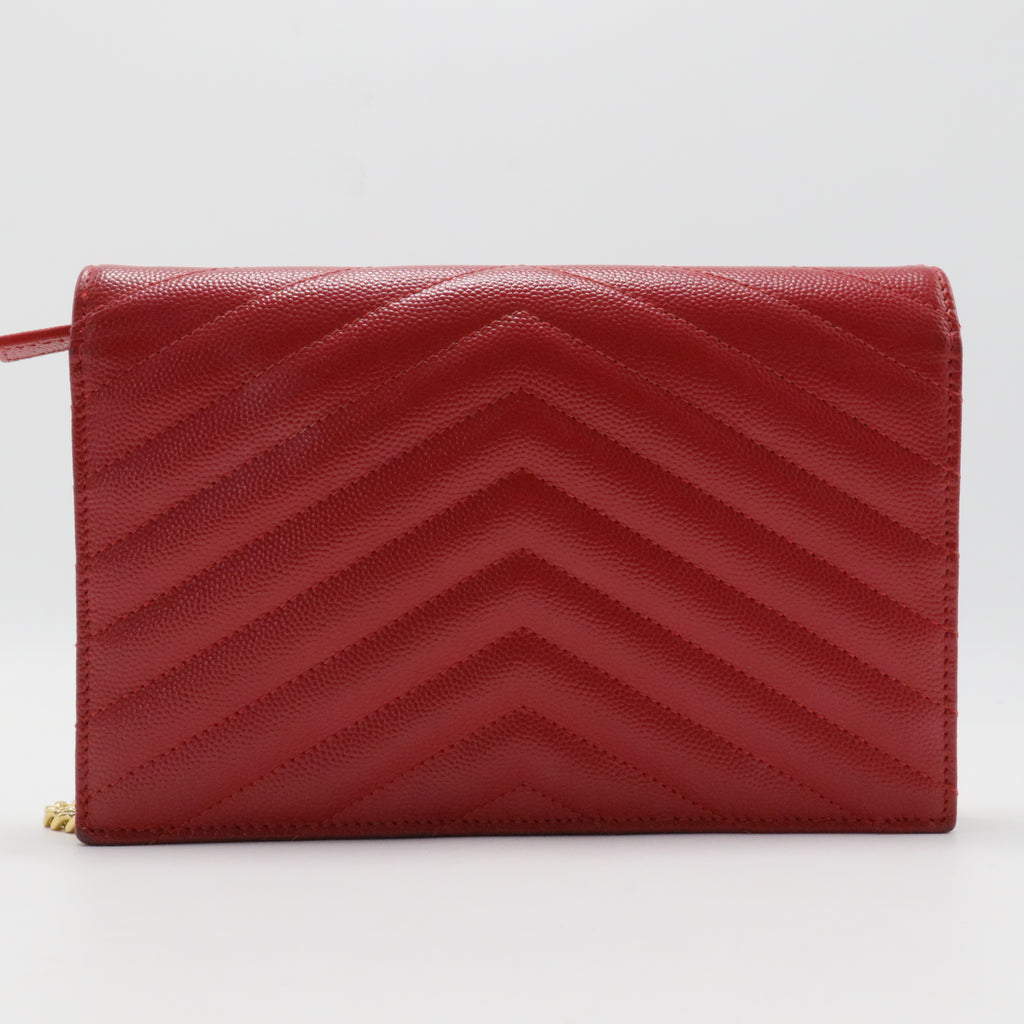 Monogram Matelassé Envelope Wallet On Chain Leather Small