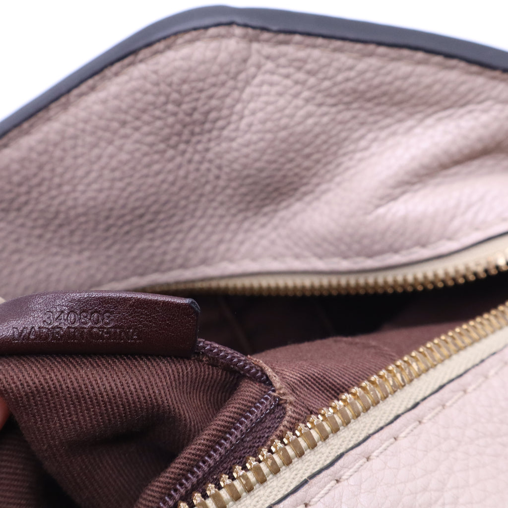 Vintage Leather & Monogram Canvas Small Tote B21217