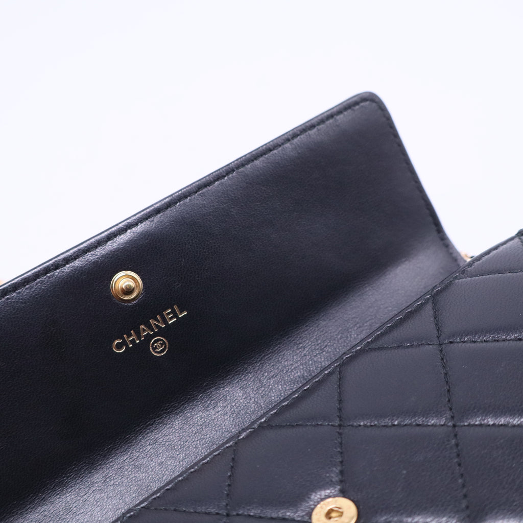 Boy Flap Wallet Quilted Lambskin Long w20451