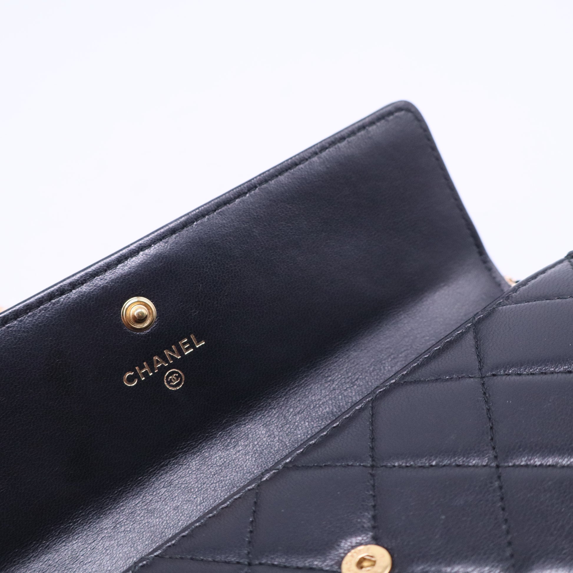 Boy Flap Wallet Quilted Lambskin Long w20451