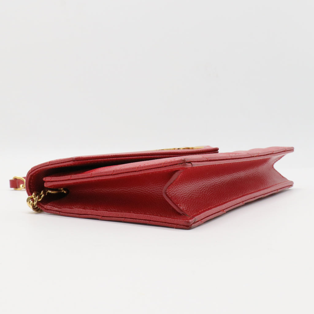 Monogram Matelassé Envelope Wallet On Chain Leather Small