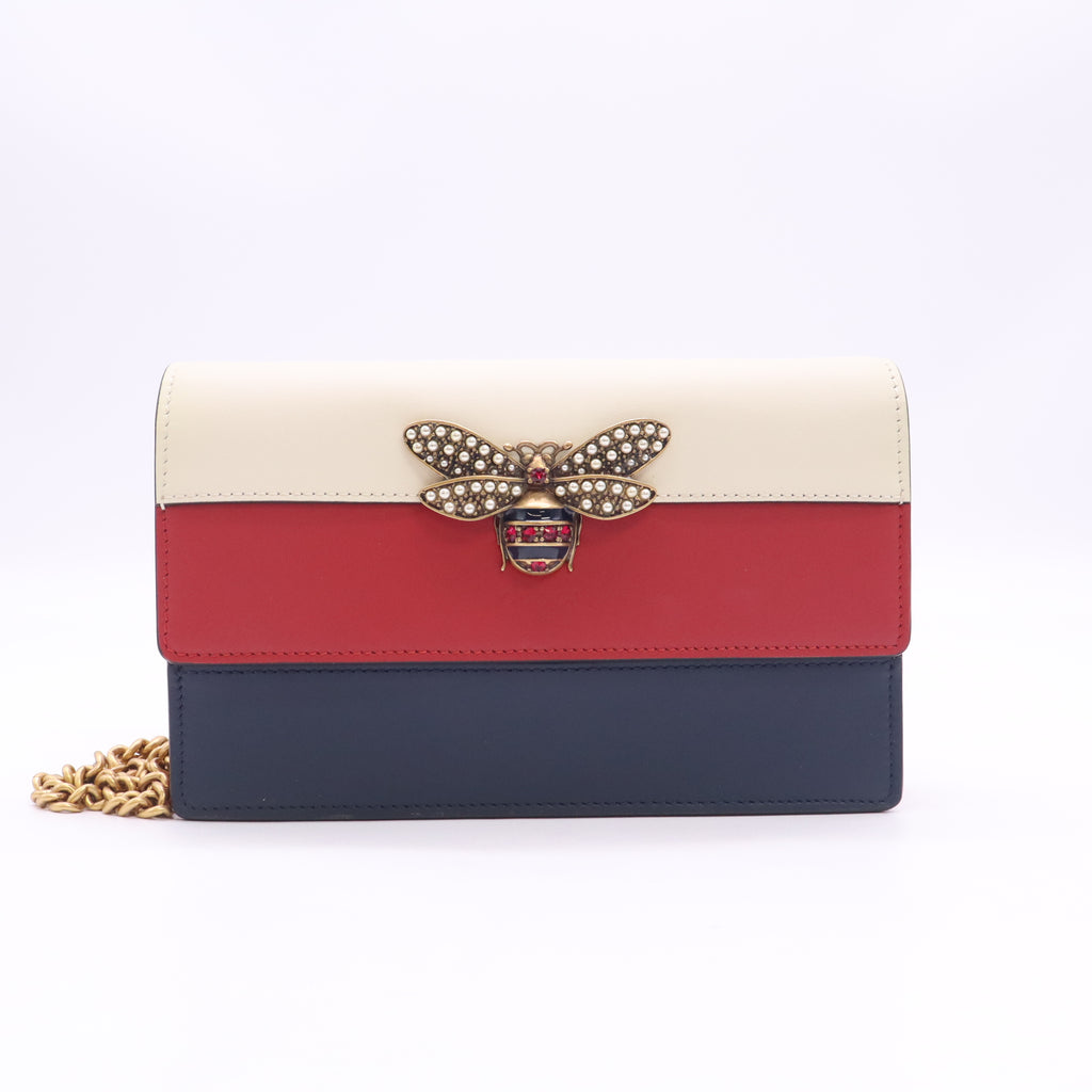 Gucci Queen Margaret Leather Wallet on Chain (WOC) W23416