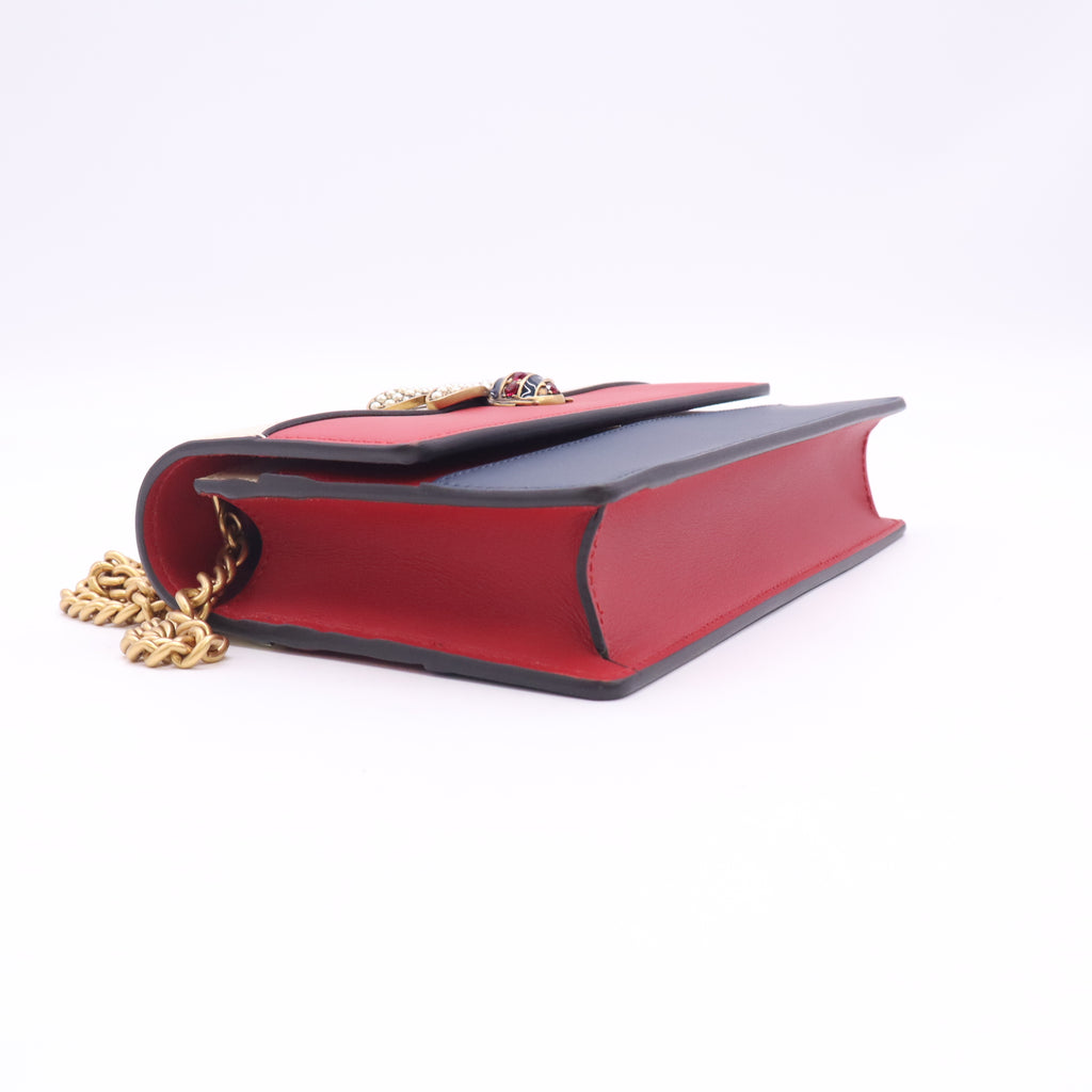 Gucci Queen Margaret Leather Wallet on Chain (WOC) W23416