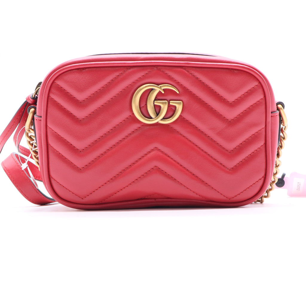 Gucci GG Marmont Shoulder Bag Matelasse Leather Small Twins LDJ2527