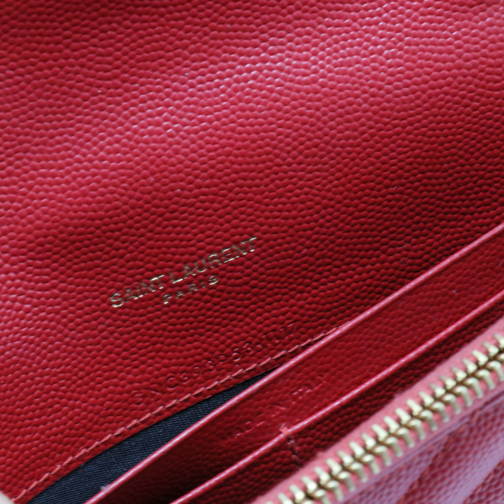 Monogram Matelassé Envelope Wallet On Chain Leather Small