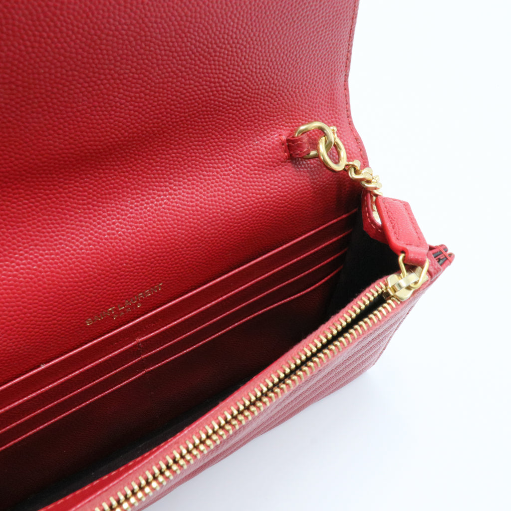 Monogram Matelassé Envelope Wallet On Chain Leather Small