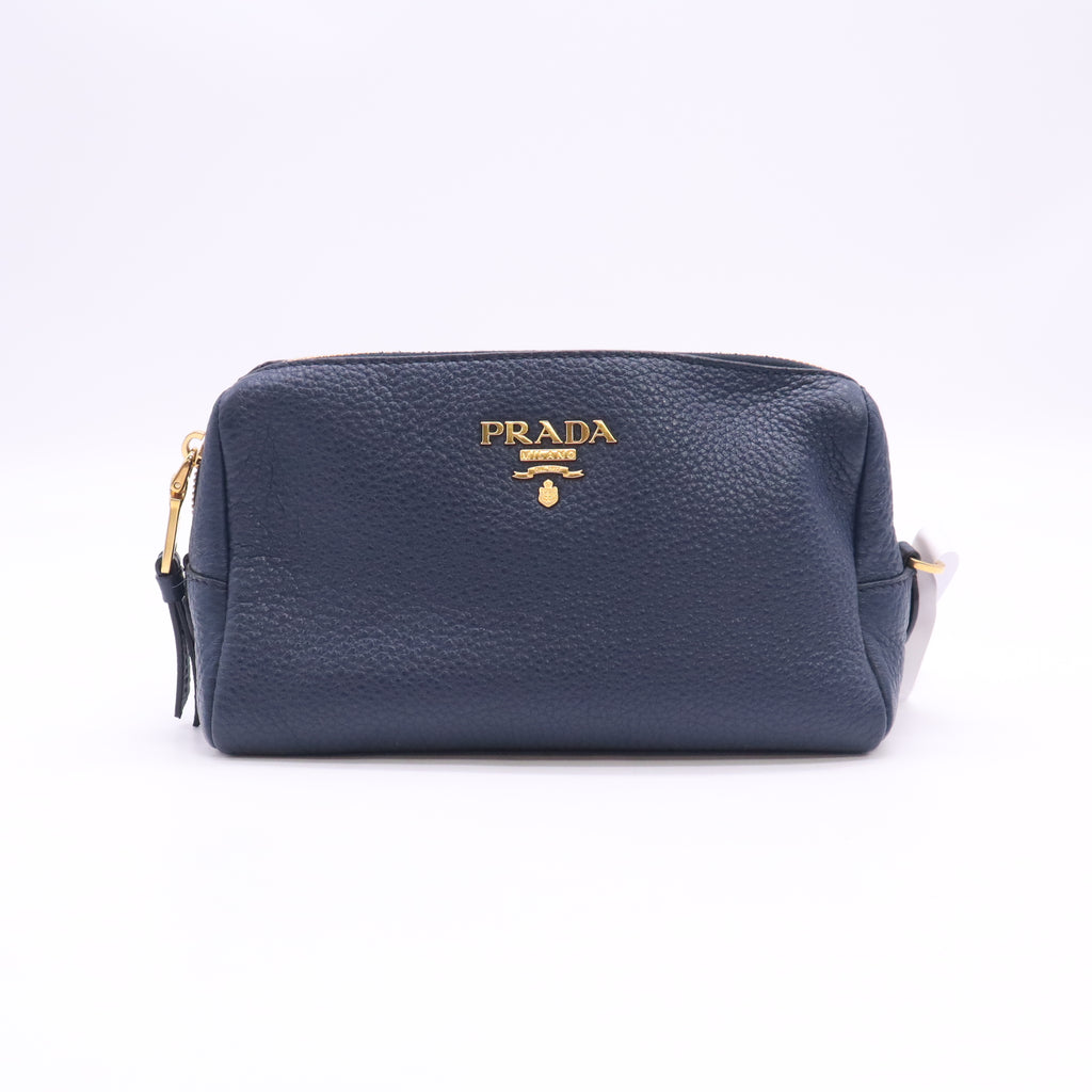 Logo Metallic Cosmetic Bag W23442